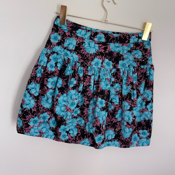 ZARA Floral High Waist Mini Skirt Sz Small NWT - Picture 5 of 7